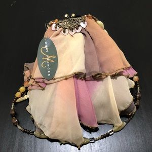 Mary Frances NWT silk special handbag purse embellished beaded evening b…